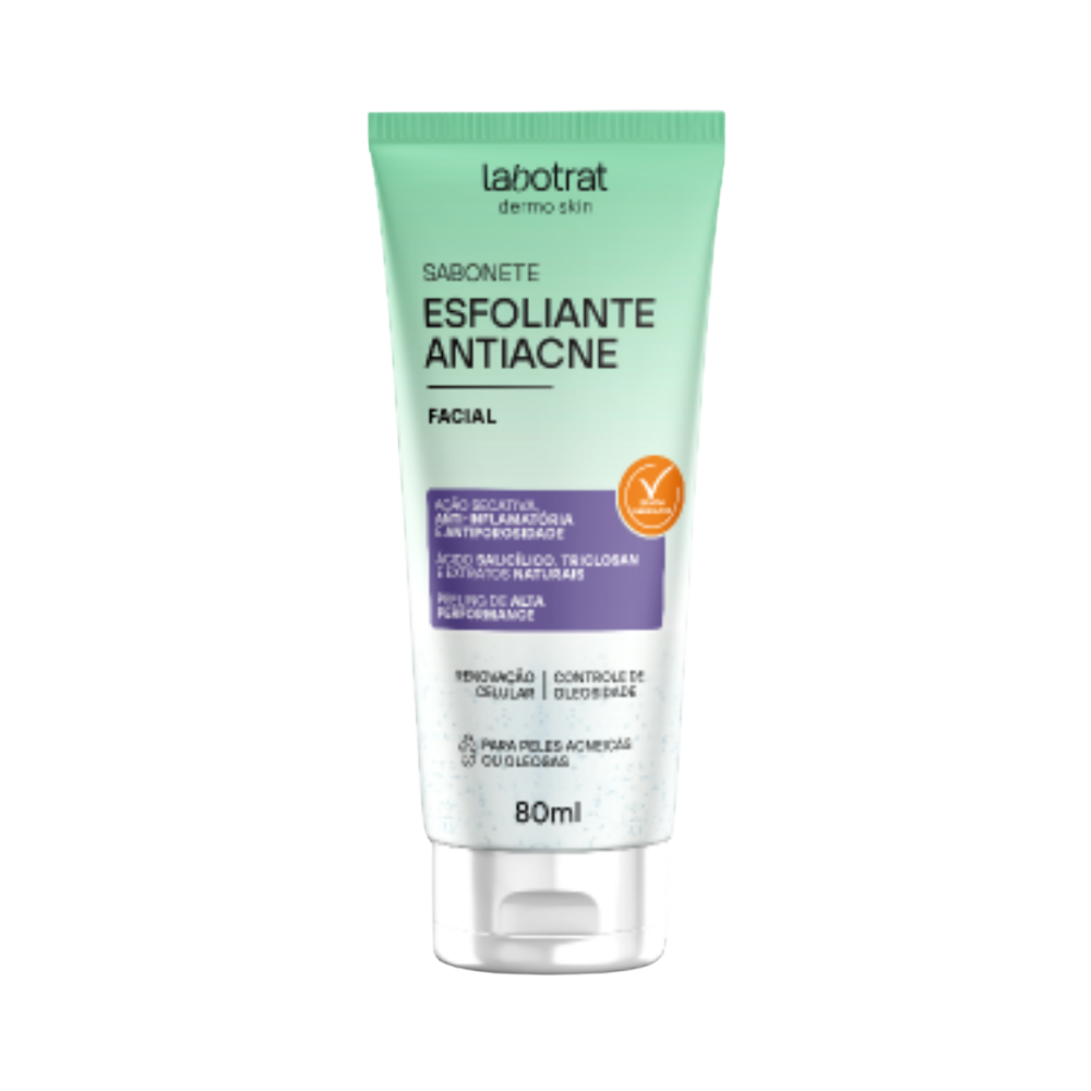 Imagem do produto SABONETE LIQUIDO FACIAL ESFOLIANTE LABOTRAT ANTIACNE 80ML