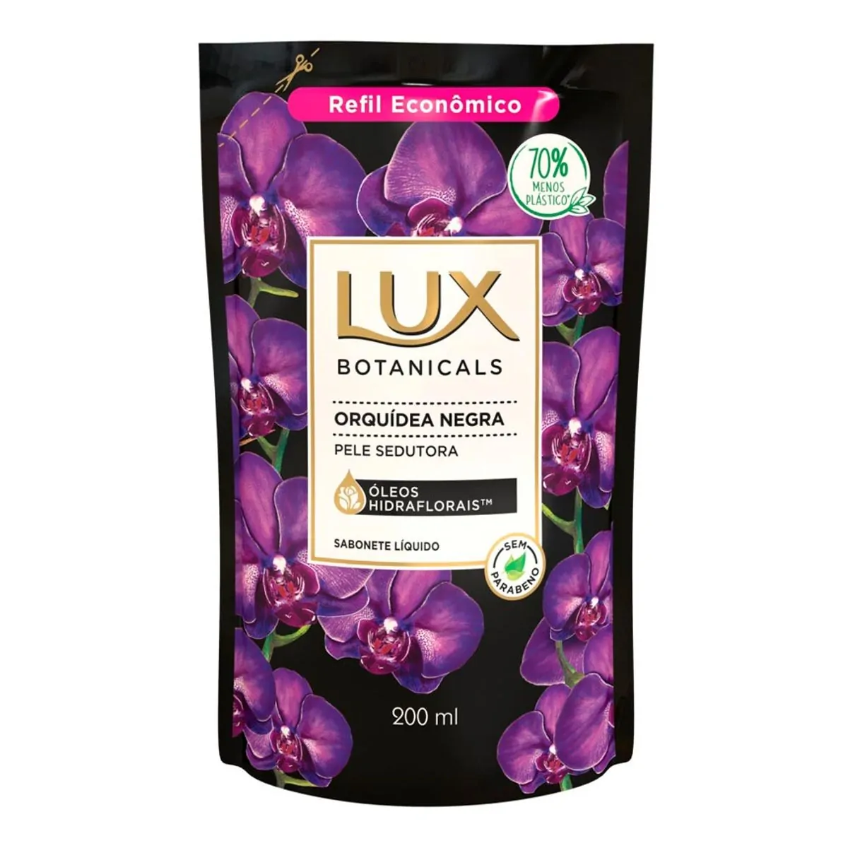 Imagem do produto SABONETE LIQUIDO LUX BOTANICALS ORQUIDEA NEGRA REFIL 200ML