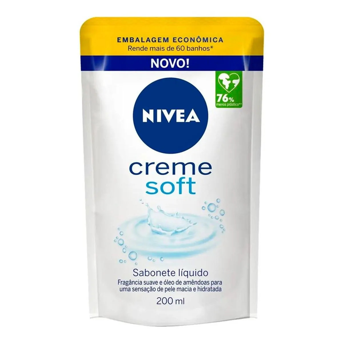 Imagem do produto SABONETE LIQUIDO NIVEA REFIL CREME SOFT 200ML