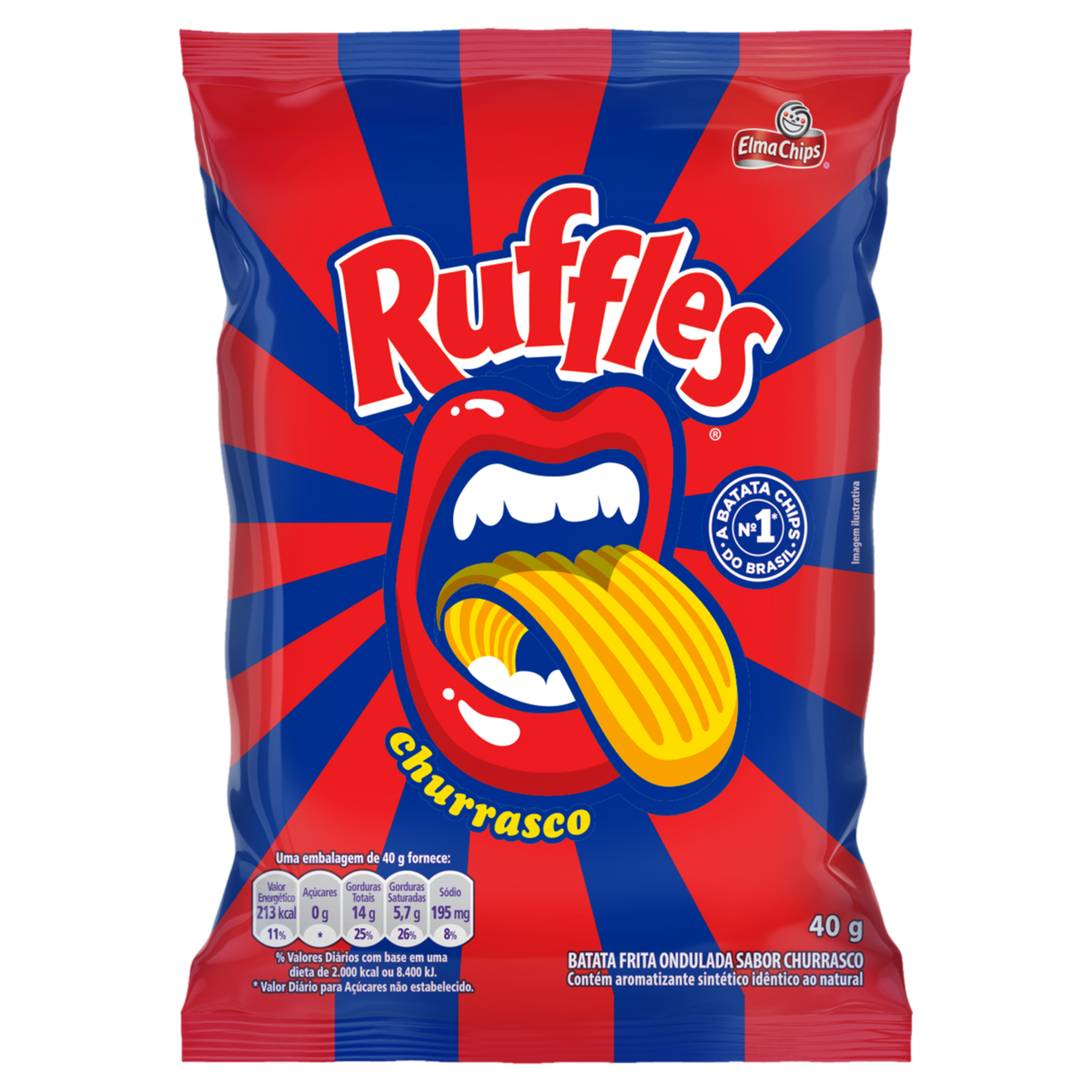 Imagem do produto SALGADINHO RUFFLES SABOR CHURRASCO 40G