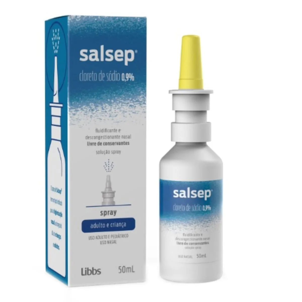 Imagem do produto SALSEP SOLUCAO NASAL SPRAY 9MG ML LIBBS COM 50ML