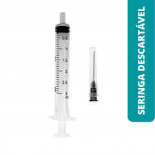 Imagem do produto SERINGA DESCARTAVEL 3ML LS COM AGULHA 0 7X30