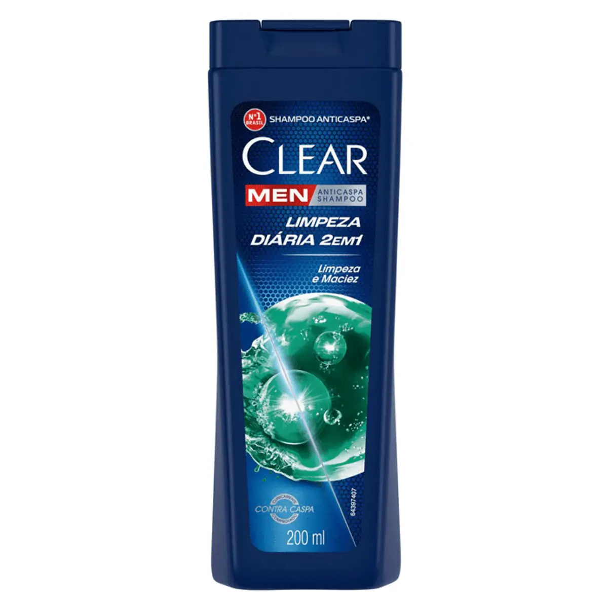 Imagem do produto SHAMPOO ANTICASPA CLEAR MEN LIMPEZA DIARIA 200ML