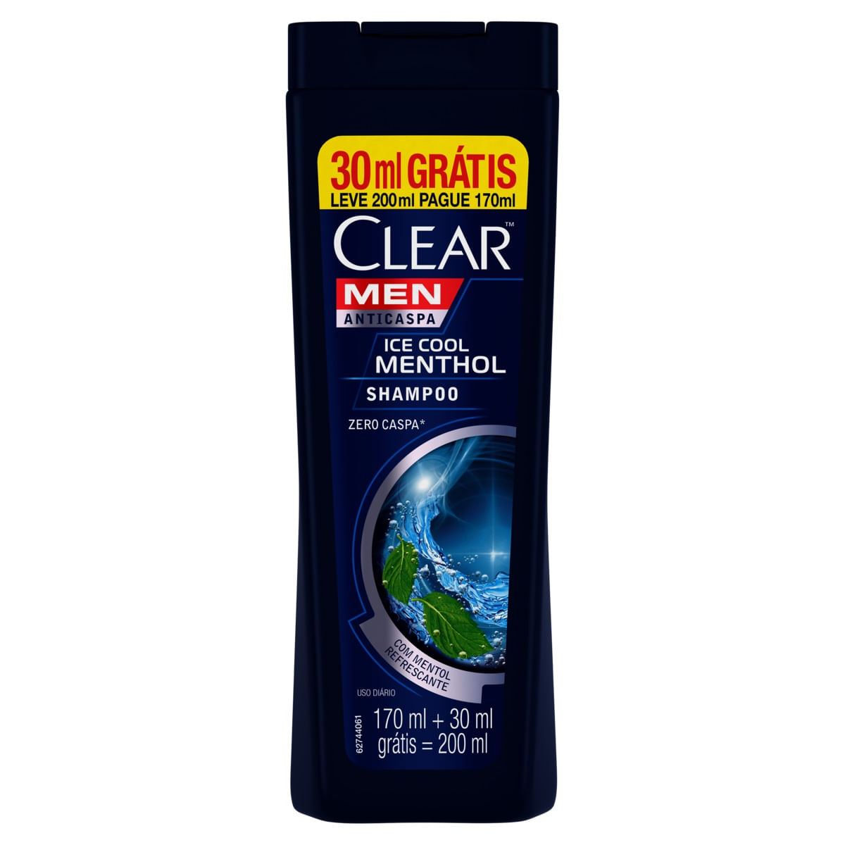 Imagem do produto SHAMPOO CLEAR MEN ICE COOL MENTHOL 200ML