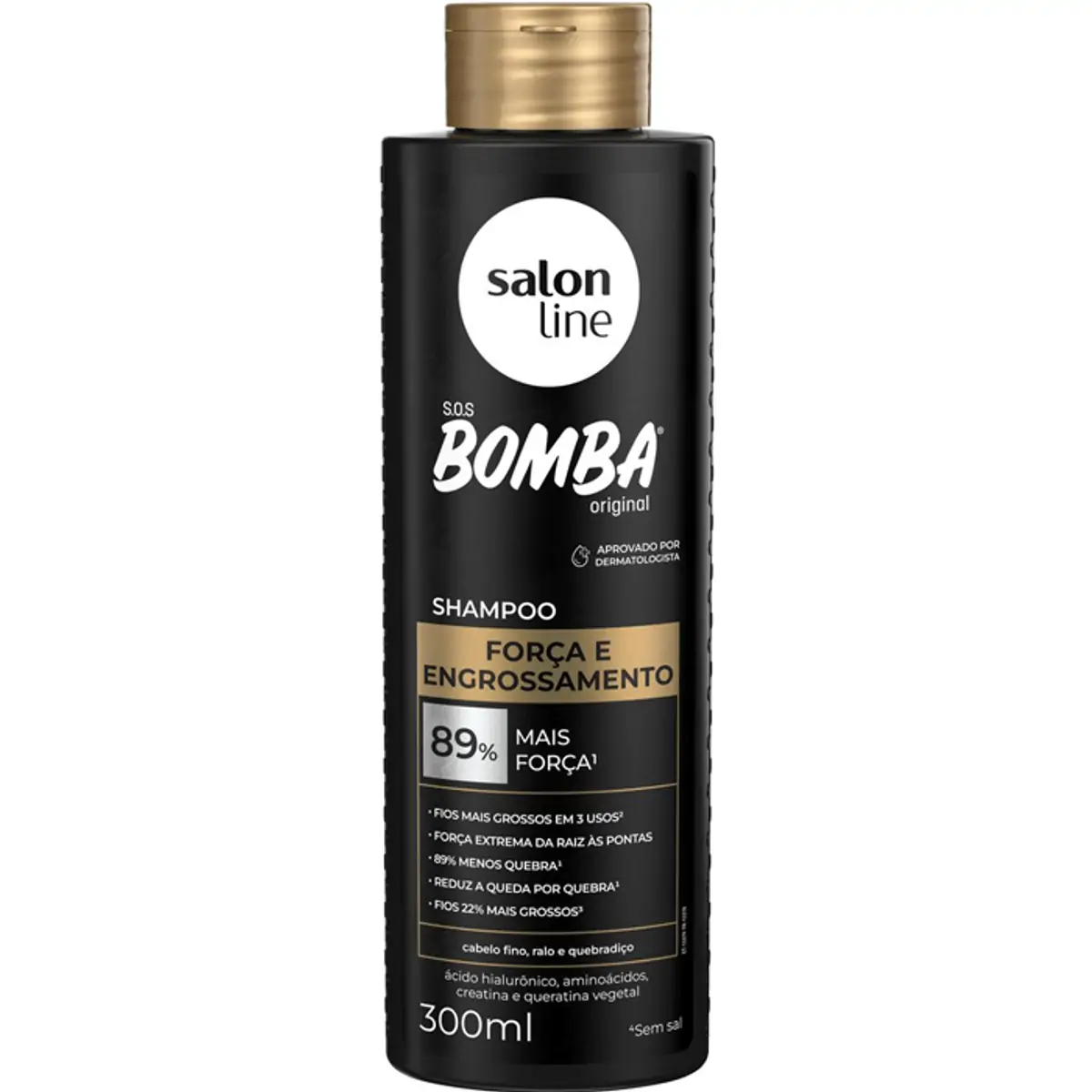 Imagem do produto SHAMPOO SALON LINE SOS BOMBA FORCA E ENGROSSAMENTO 300ML