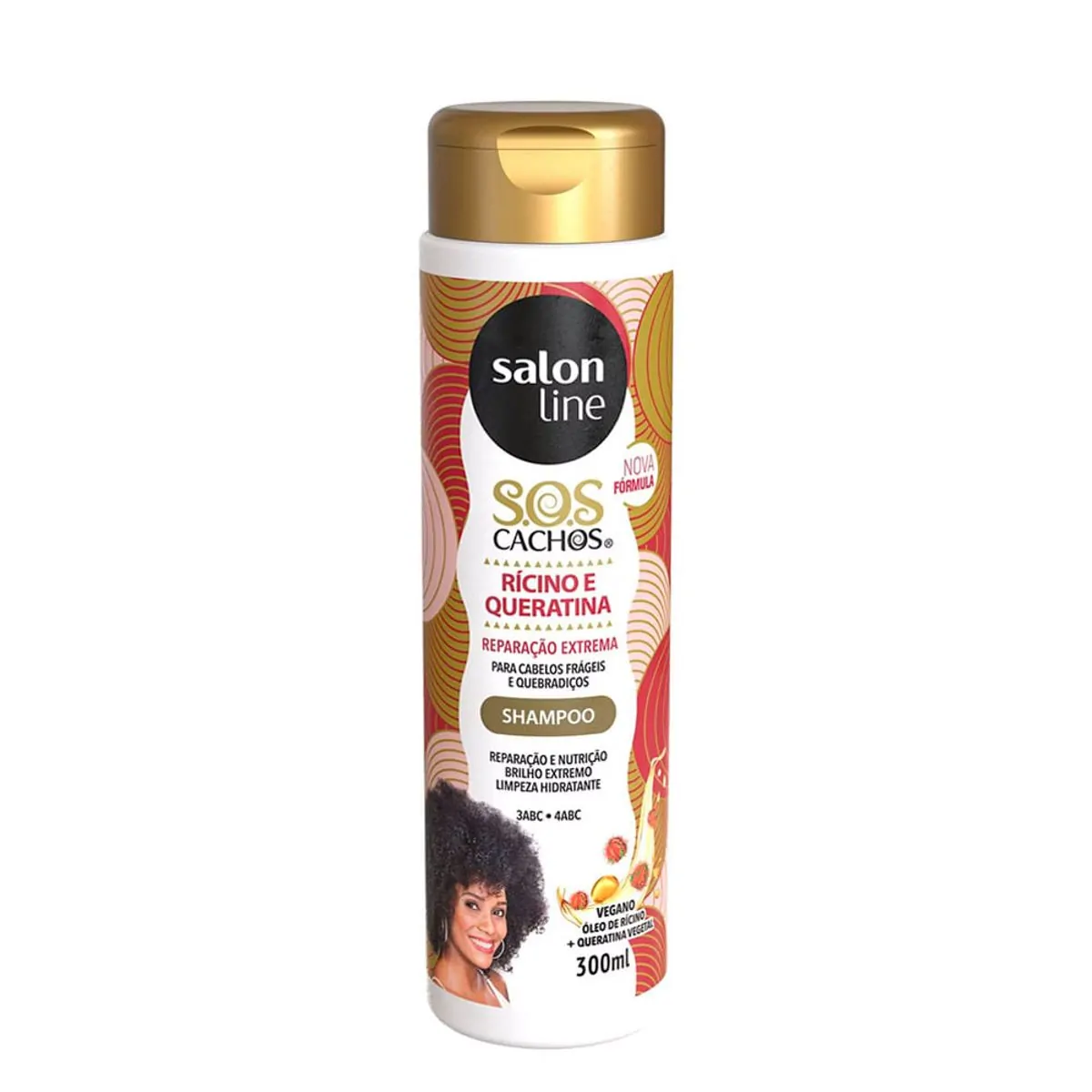 Imagem do produto SHAMPOO SALON LINE SOS RICINO E QUERATINA 300ML