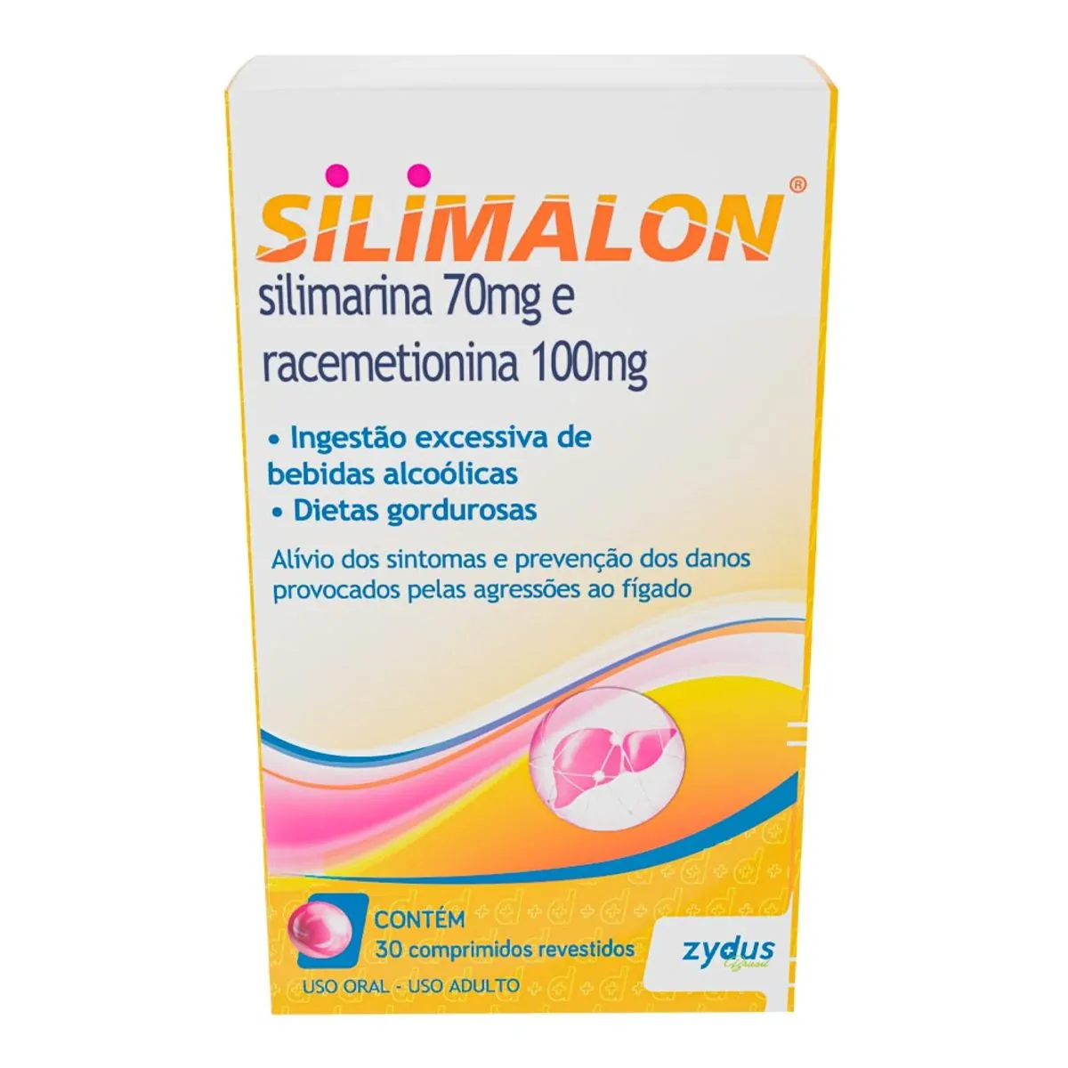 Imagem do produto SILIMALON 100MG 70MG ZYDUS NIKKHO COM 30 DRAGEAS