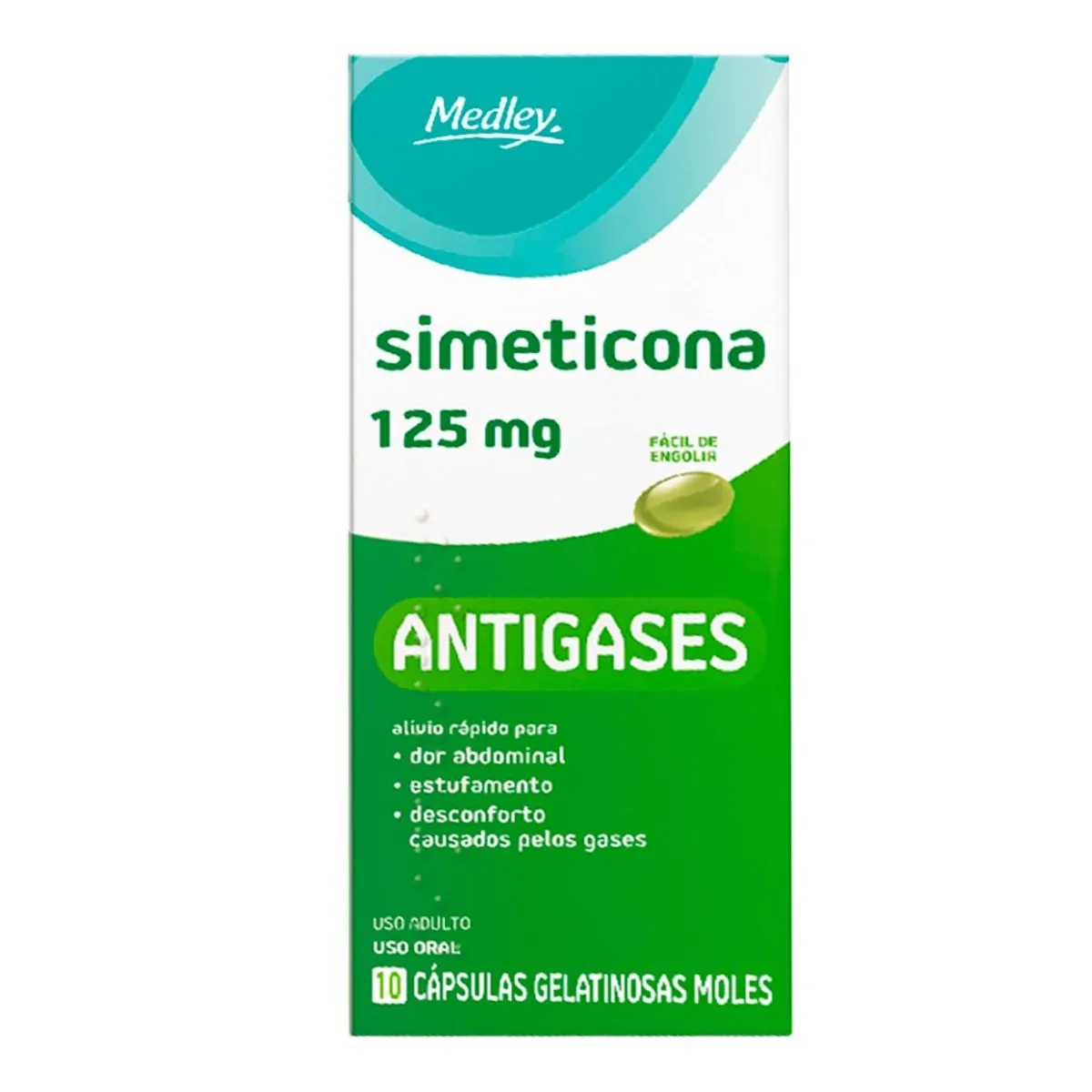 Imagem do produto SIMETICONA 125MG SANOFI MEDLEY GENERICO COM 10 CAPSULAS
