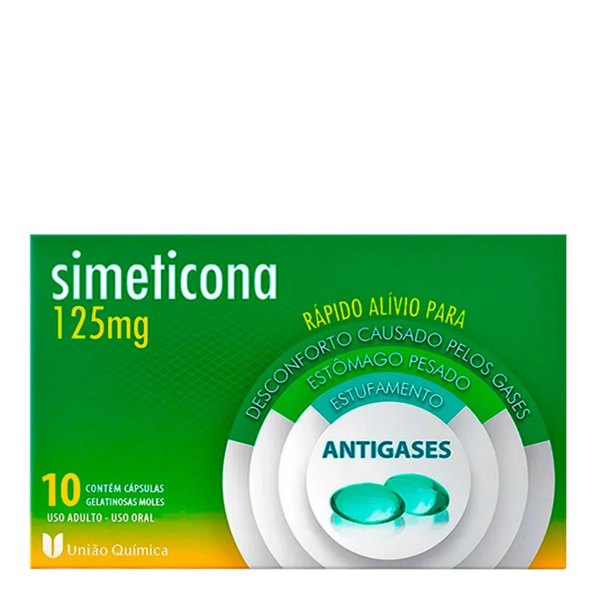 Imagem do produto SIMETICONA 125MG UNIAO QUIMICA COM 10 CAPSULAS MOLES
