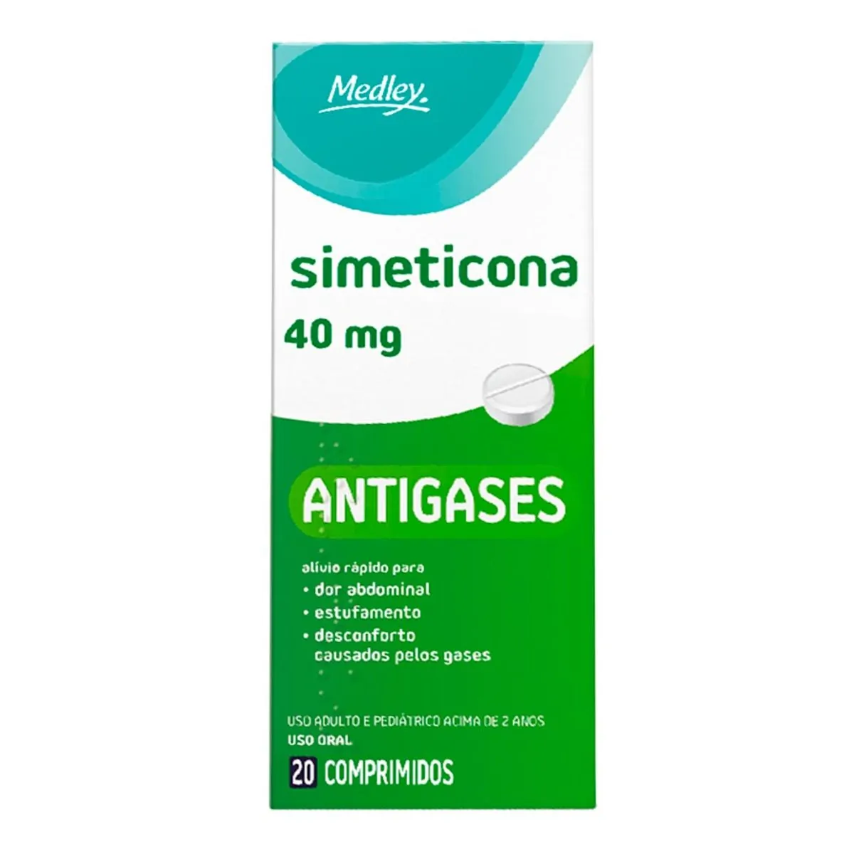 Imagem do produto SIMETICONA 40MG SANOFI MEDLEY COM 20 COMPRIMIDOS