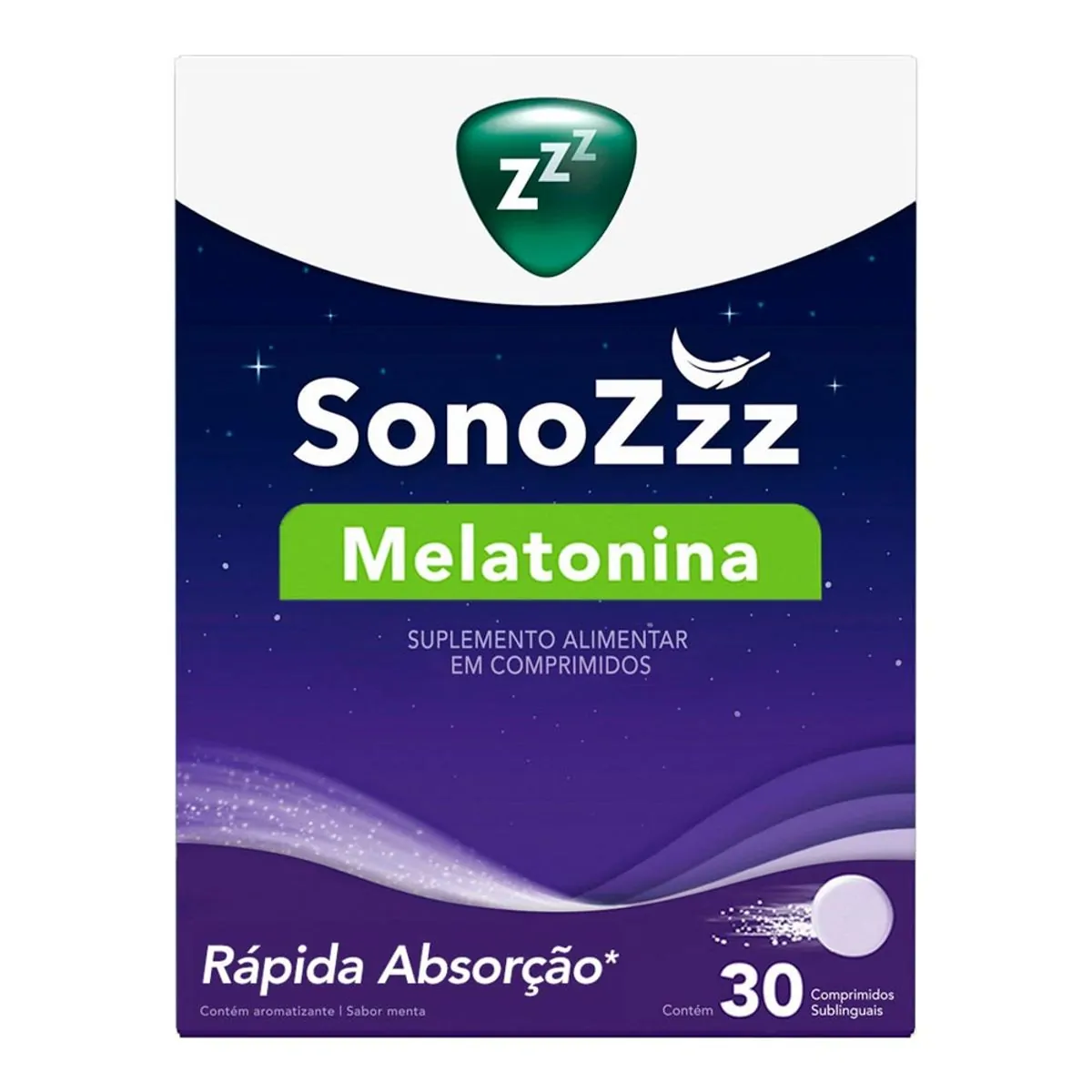 Imagem do produto SONOZZZ MELATONINA P&G COM 30 COMPRIMIDOS SUBLINGUAIS