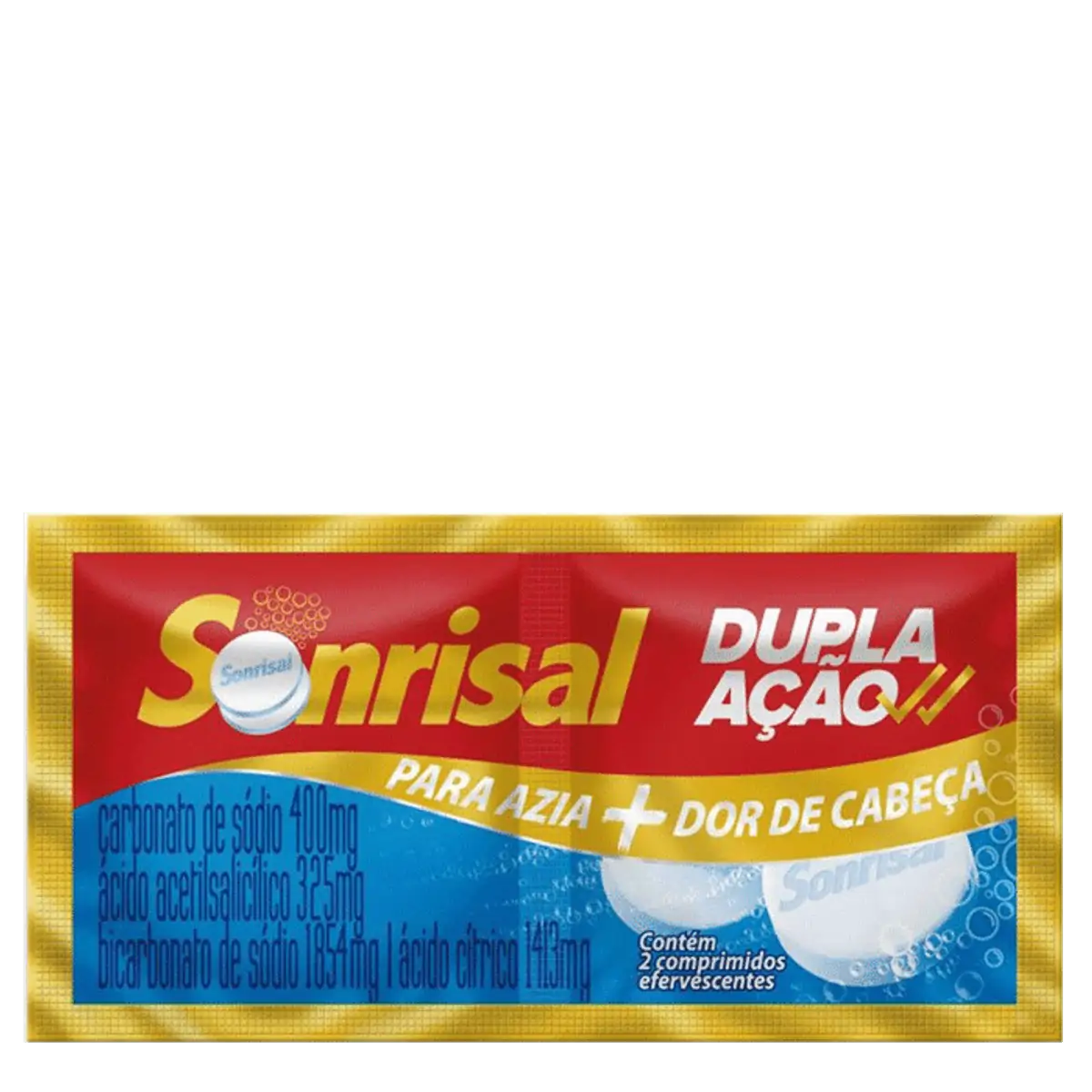 Imagem do produto SONRISAL TRADICIONAL COM 2 COMPRIMIDOS EFERVESCENTES