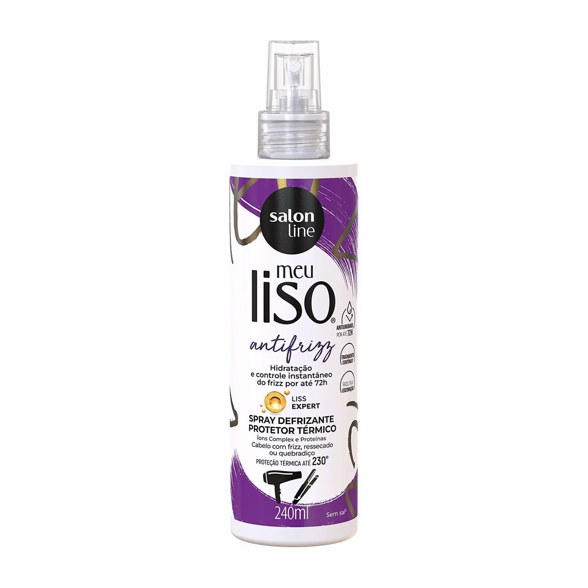 Imagem do produto SPRAY PROTETOR TERMICO SALON LINE MEU LISO 240ML