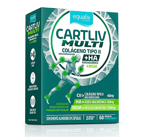 Imagem do produto SUPLEMENTO ALIMENTAR EQUALIV CARTLIV MULTI COM 60 CAPSULAS