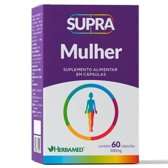 Imagem do produto SUPLEMENTO ALIMENTAR SUPRA MULHER HERBAMED COM 60 CAPSULAS