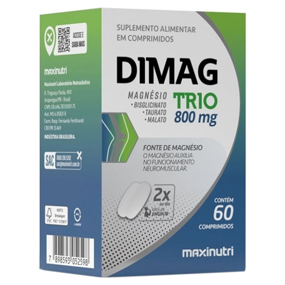 Imagem do produto SUPLEMENTO DIMAG TRIO 800MG MAXINUTRI