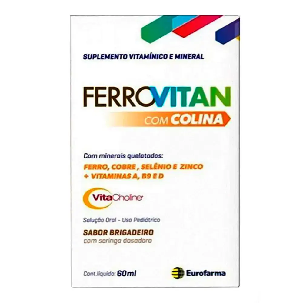 Imagem do produto SUPLEMENTO FERROVITAN SOLUCAO ORAL FRASCO COM 60ML