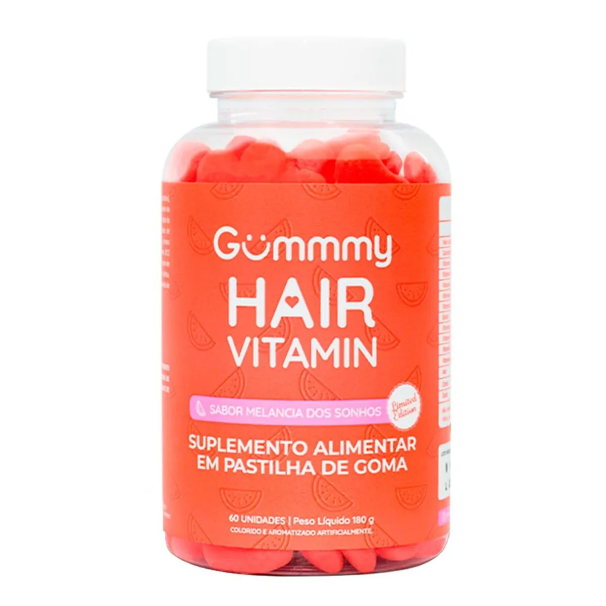 Imagem do produto SUPLEMENTO GUMMY HAIR VITAMIN MELANCIA COM 60 COMPRIMIDOS
