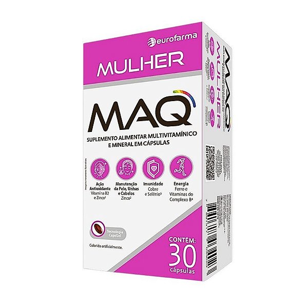Imagem do produto SUPLEMENTO MAQ MULHER COM 30 CAPSULAS