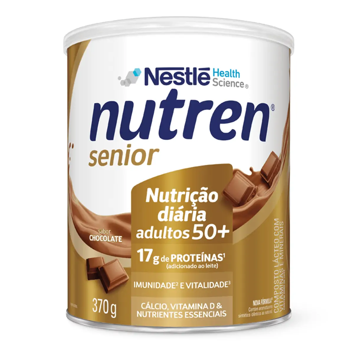 Imagem do produto SUPLEMENTO NUTREN SENIOR PO SABOR CHOCOLATE 370G