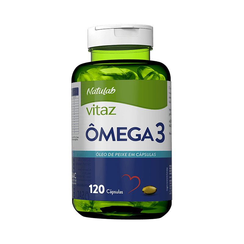 Imagem do produto SUPLEMENTO VITAZ OLEO DE PEIXE OMEGA 3 NATULAB LABORATORIO COM 120 CAPSULAS