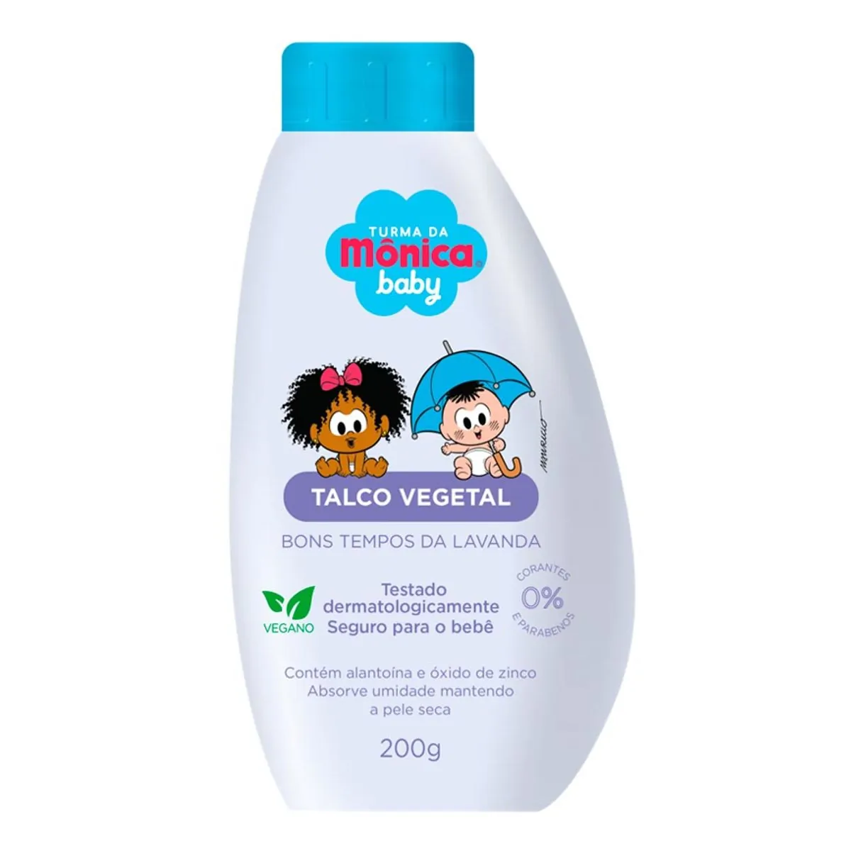 Imagem do produto TALCO VEGETAL TURMA DA MONICA BONS TEMPOS LAVANDA 200G