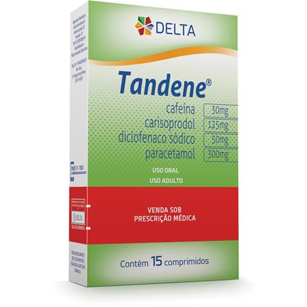 Thumbnail de TANDENE 125+50+300+30MG CELLERA FARMA COM 15 COMPRIMIDOS