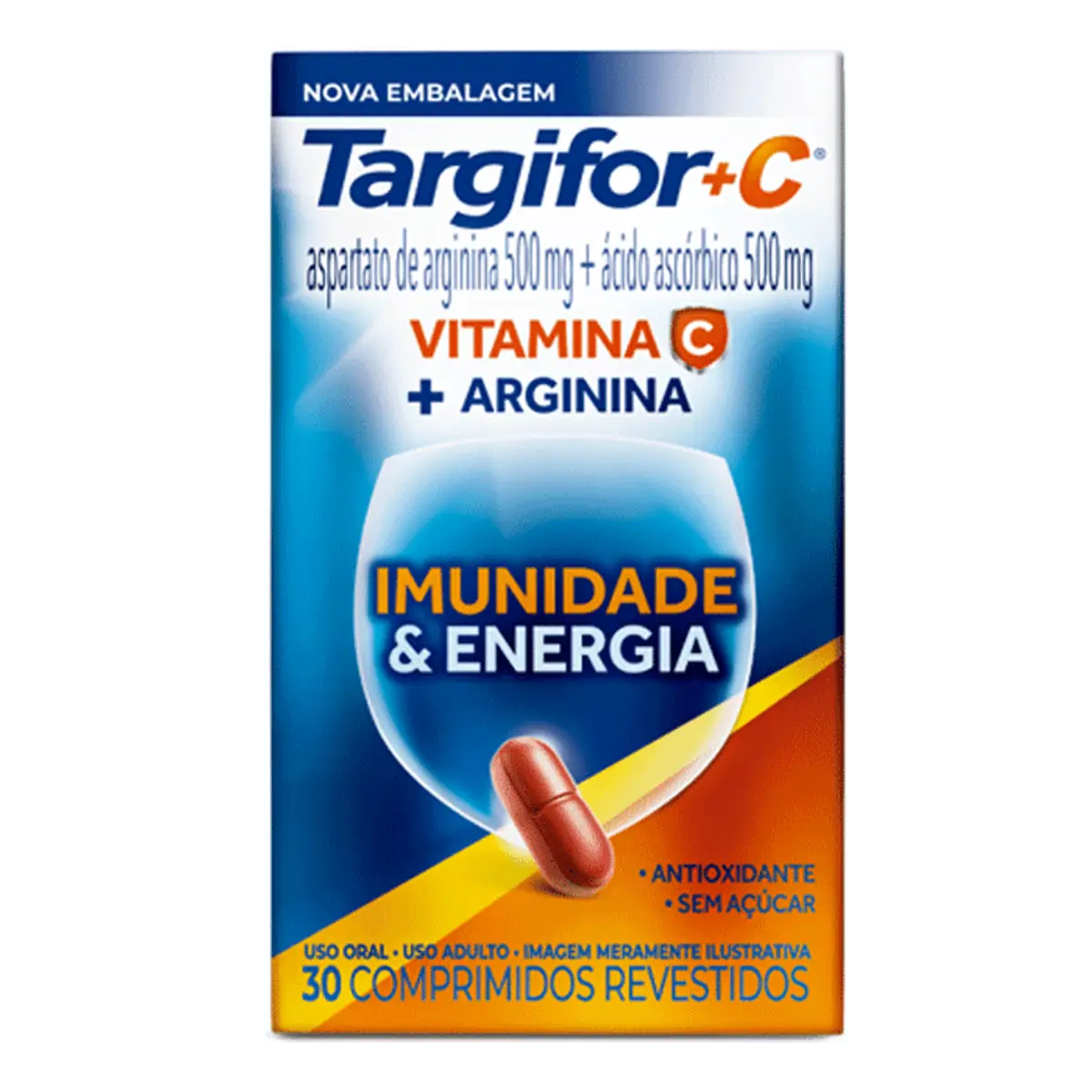 Imagem do produto TARGIFOR C 500+500MG SANOFI COM 30 COMPRIMIDOS REVESTIDOS