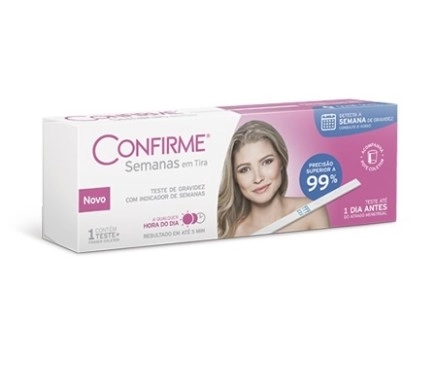 Imagem do produto TESTE DE GRAVIDEZ CONFIRME SEMANAS TIRA COM 1 UNIDADE