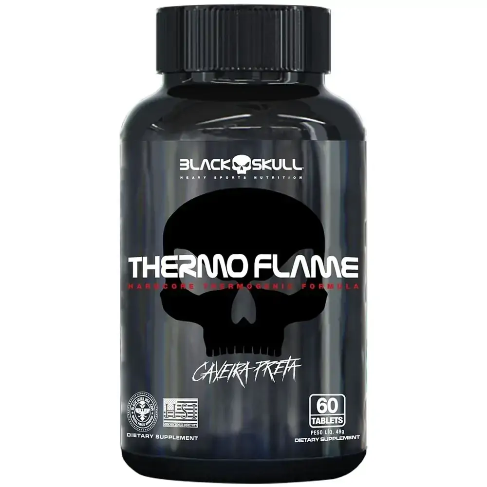 Imagem do produto THERMO FLAME CAVEIRA PRETA BLACKSKULL COM 60 TABLETES