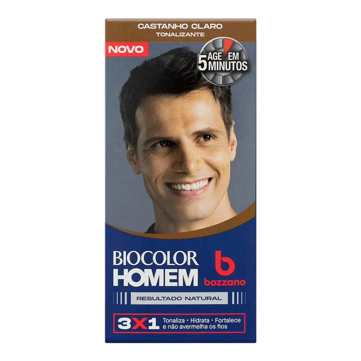 Imagem do produto TINTURA BIOCOLOR AMPOLA BOZZANO CASTANHO CLARO