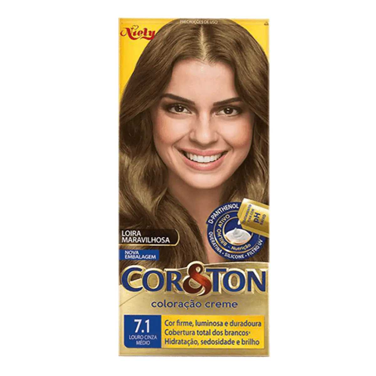 Imagem do produto TINTURA COR E TON 7.1 LOURO CINZA MEDIO SAVOY