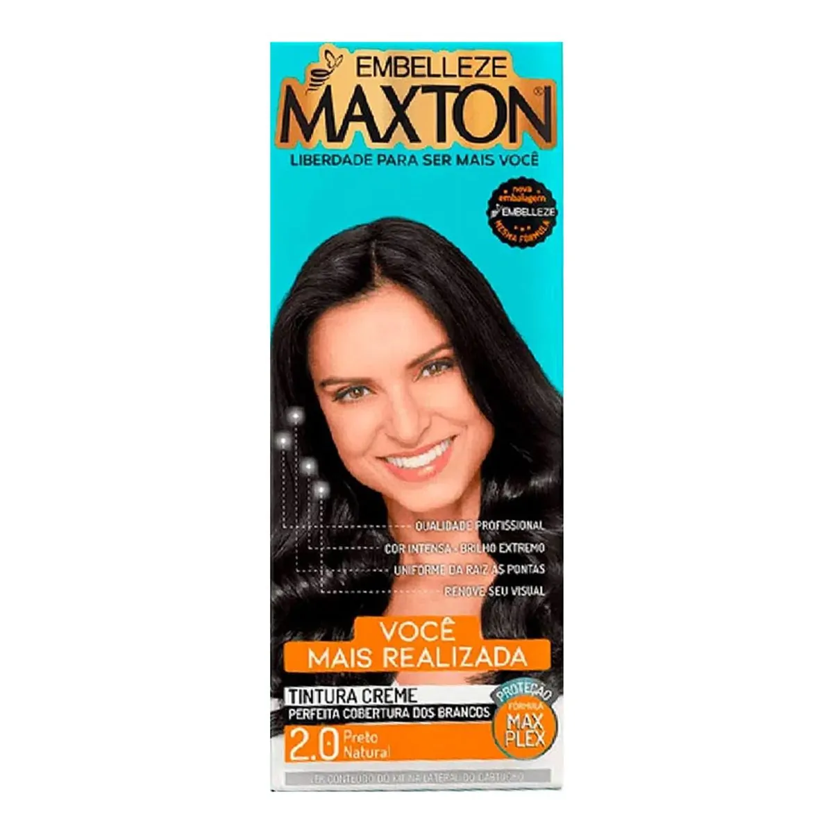 Imagem do produto TINTURA CREME 2.0 PRETO NATURAL MAXTON EMBELLEZE