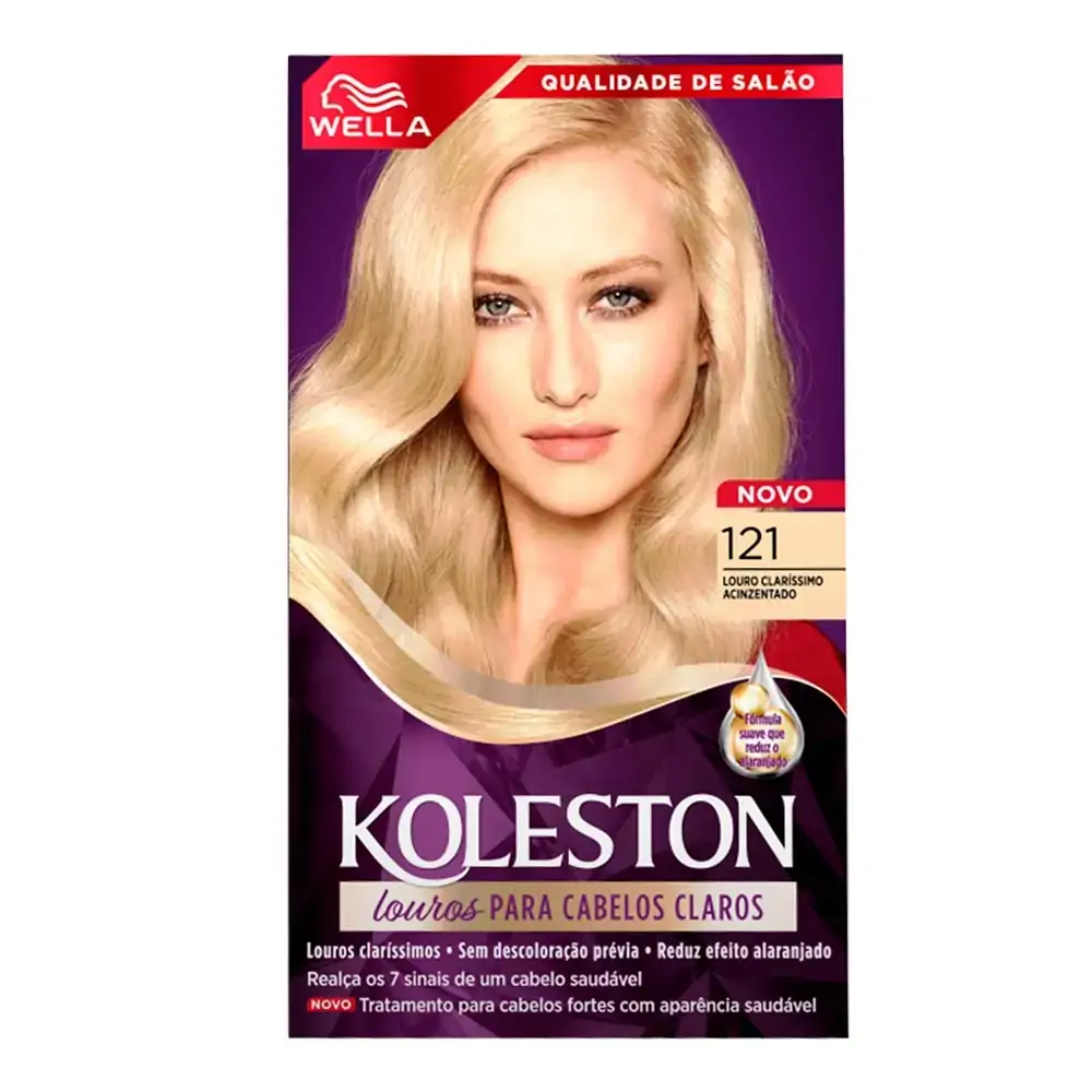 Imagem do produto TINTURA KOLESTON 121 LOURO CINZA ACINZENTADO MEDIO WELLA 40G