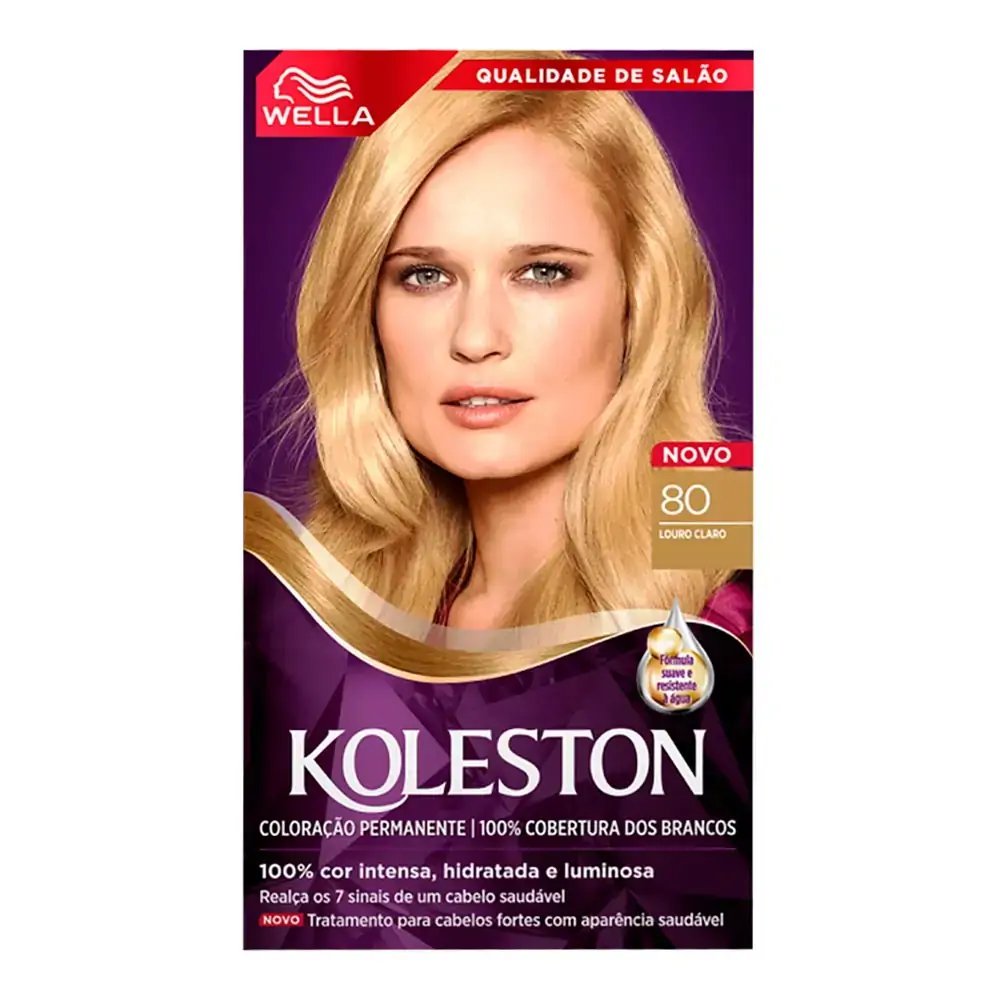 Imagem do produto TINTURA KOLESTON 80 LOURO CLARO WELLA 55G