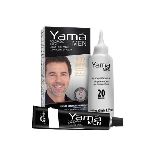 Imagem do produto TINTURA MASCULINA YAMA MEN NUMERO 1.0 COM OX 20 VOLUMES 50ML