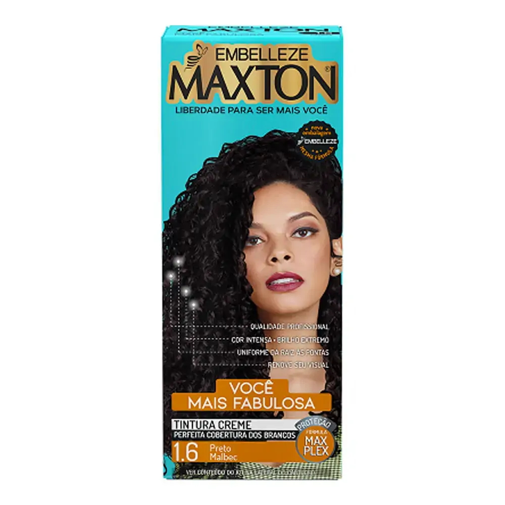 Imagem do produto TINTURA MAXTON 1.60 PRETO MALBEC EMBELLEZE