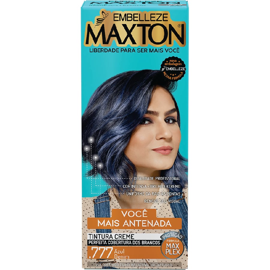 Imagem do produto TINTURA MAXTON 777 AZUL DENIM EMBELLEZE