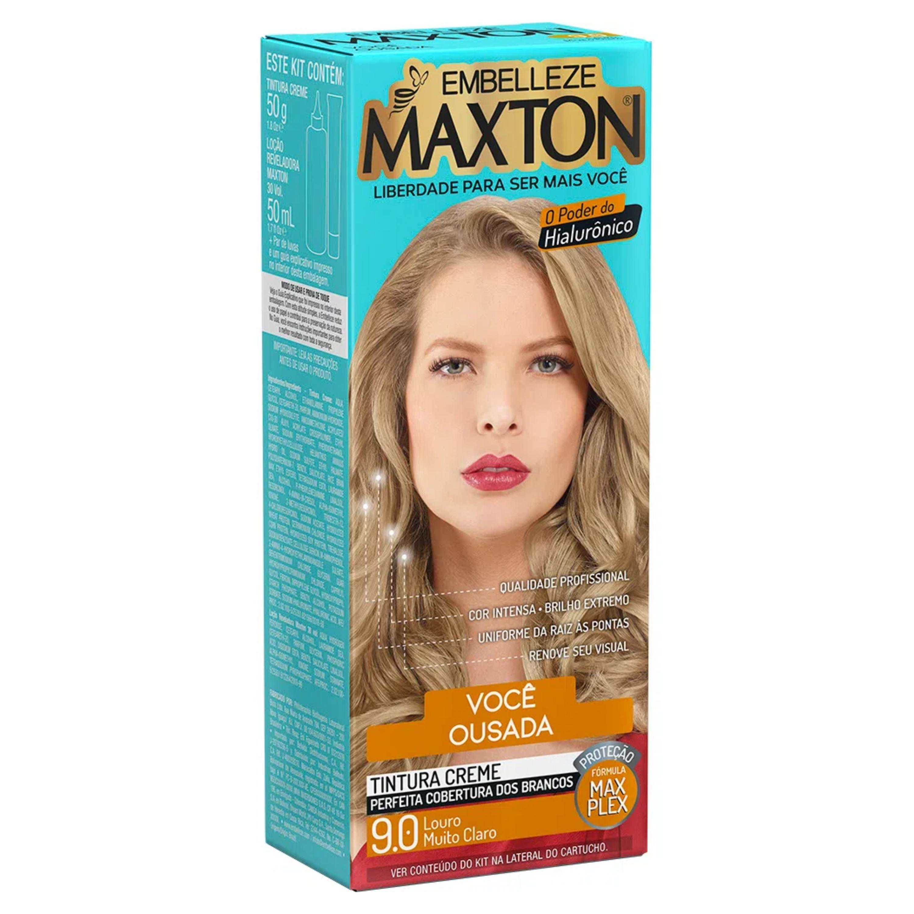 Imagem do produto TINTURA MAXTON 9.0 LOURO MUITO CLARO EMBELLEZE