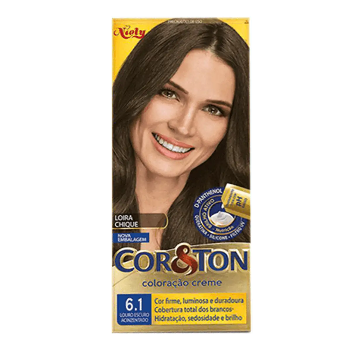 Thumbnail de TINTURA PARA CABELO COR E TON 6.1 LOURO ESCURO ACINZENTADO 125G