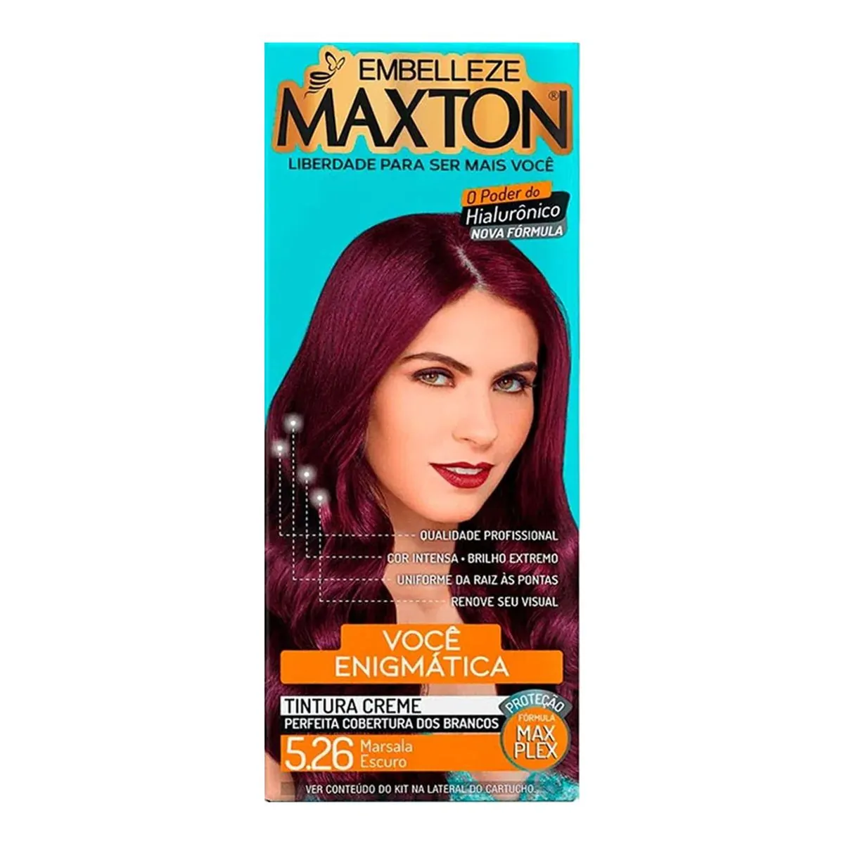 Thumbnail de TINTURA PARA CABELO MAXTON PRATICO 5.26 MARSALA ESCURO