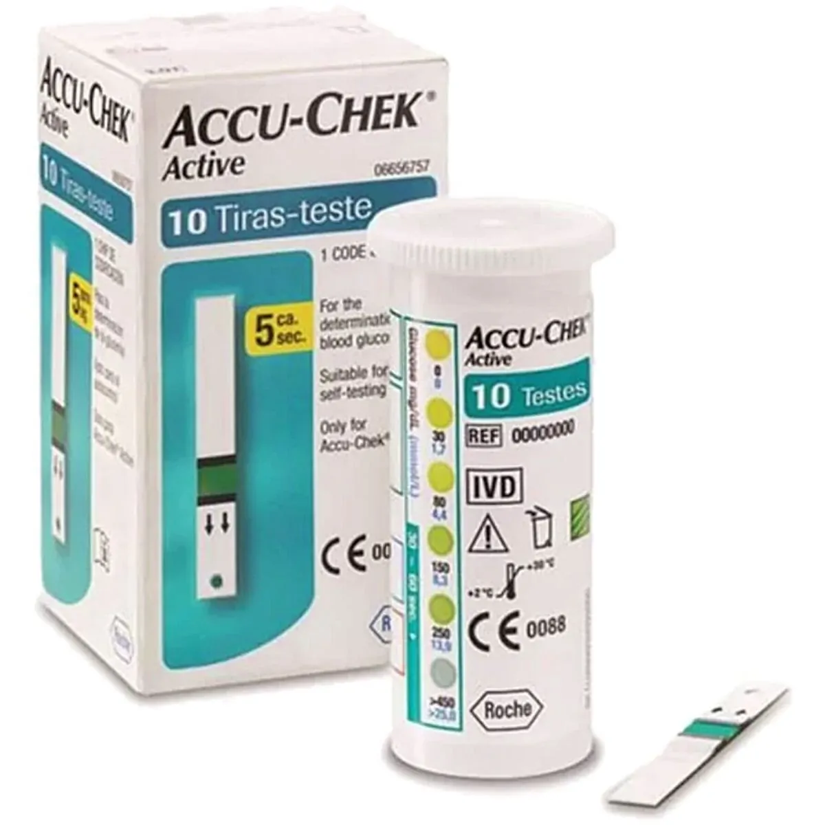 TIRAS REAGENTES ACCU-CHEK ACTIVE COM 10 TIRAS