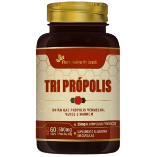Imagem do produto TRI PROPOLIS 500MG FLORA NATIVA COM 60 CAPSULAS