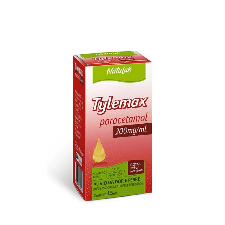 Imagem do produto TYLEMAX 200MG/ML NATULAB LABORATORIO SOLUCAO ORAL GOTAS COM 15ML