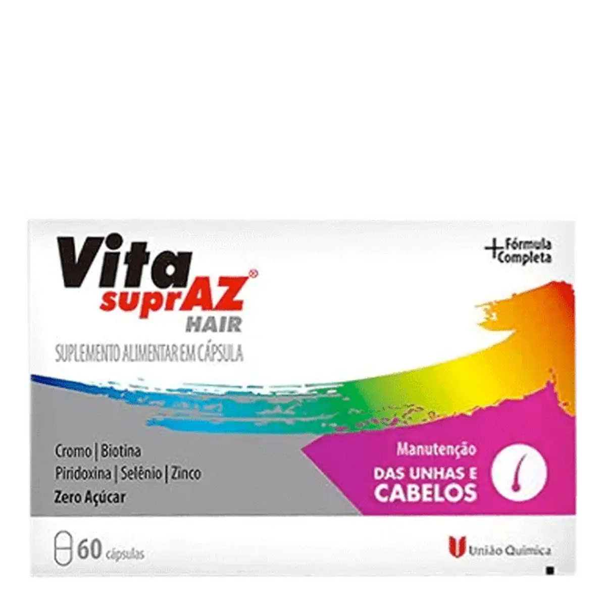 VITA SUPRAZ HAIR UNIAO QUIMICA COM 60 CAPSULAS