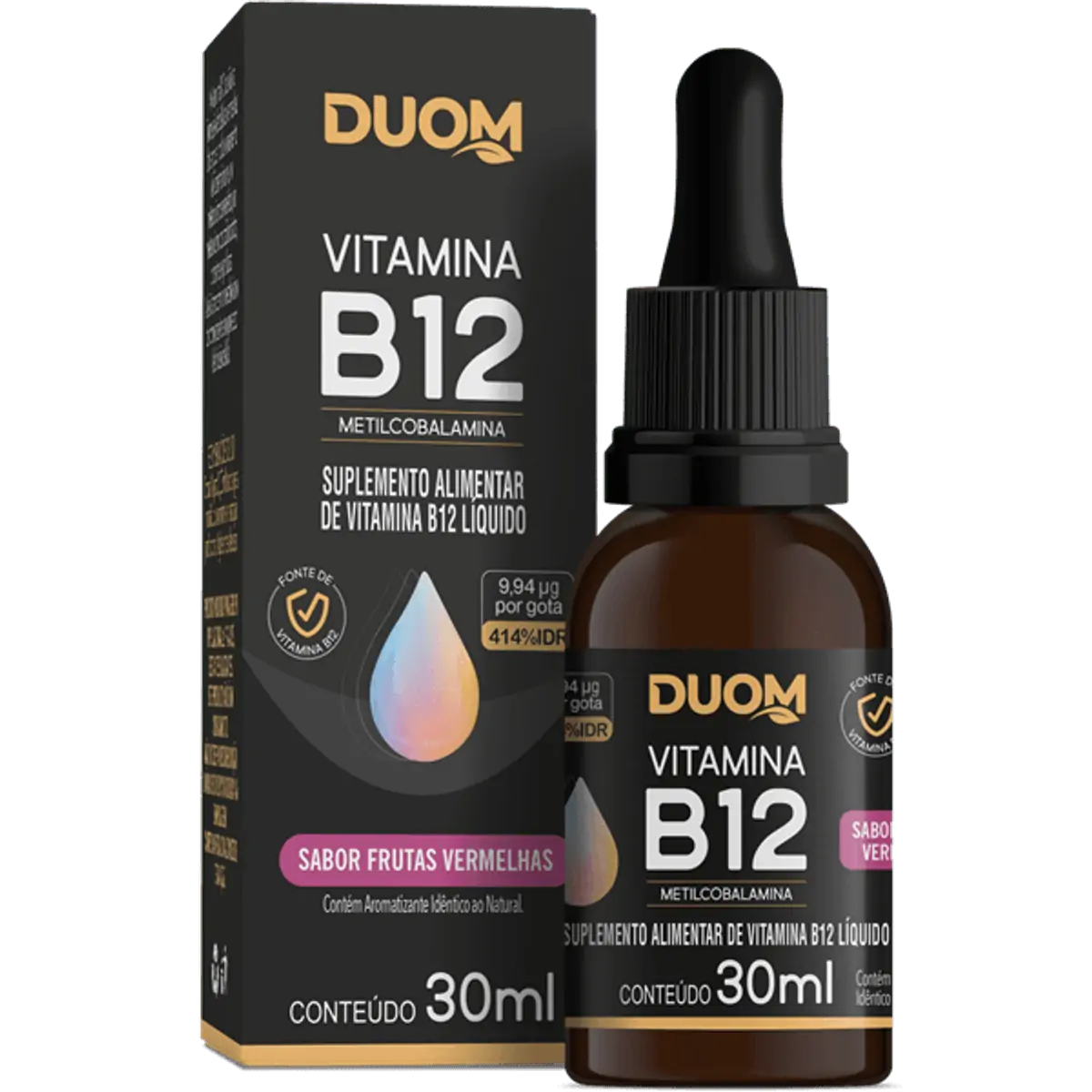 Imagem do produto VITAMINA B12 NATULAB LABORATORIO GOTAS FRUTAS VERMELHAS 30ML