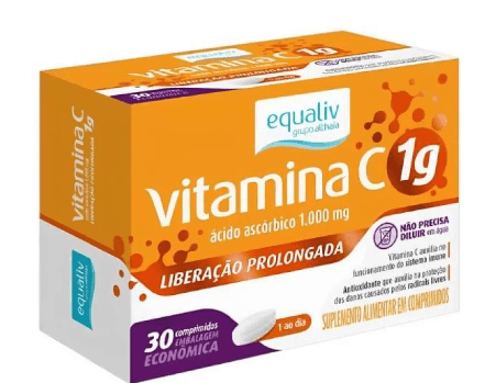 Imagem do produto VITAMINA C EQUALIV 1G COM 30 COMPRIMIDOS