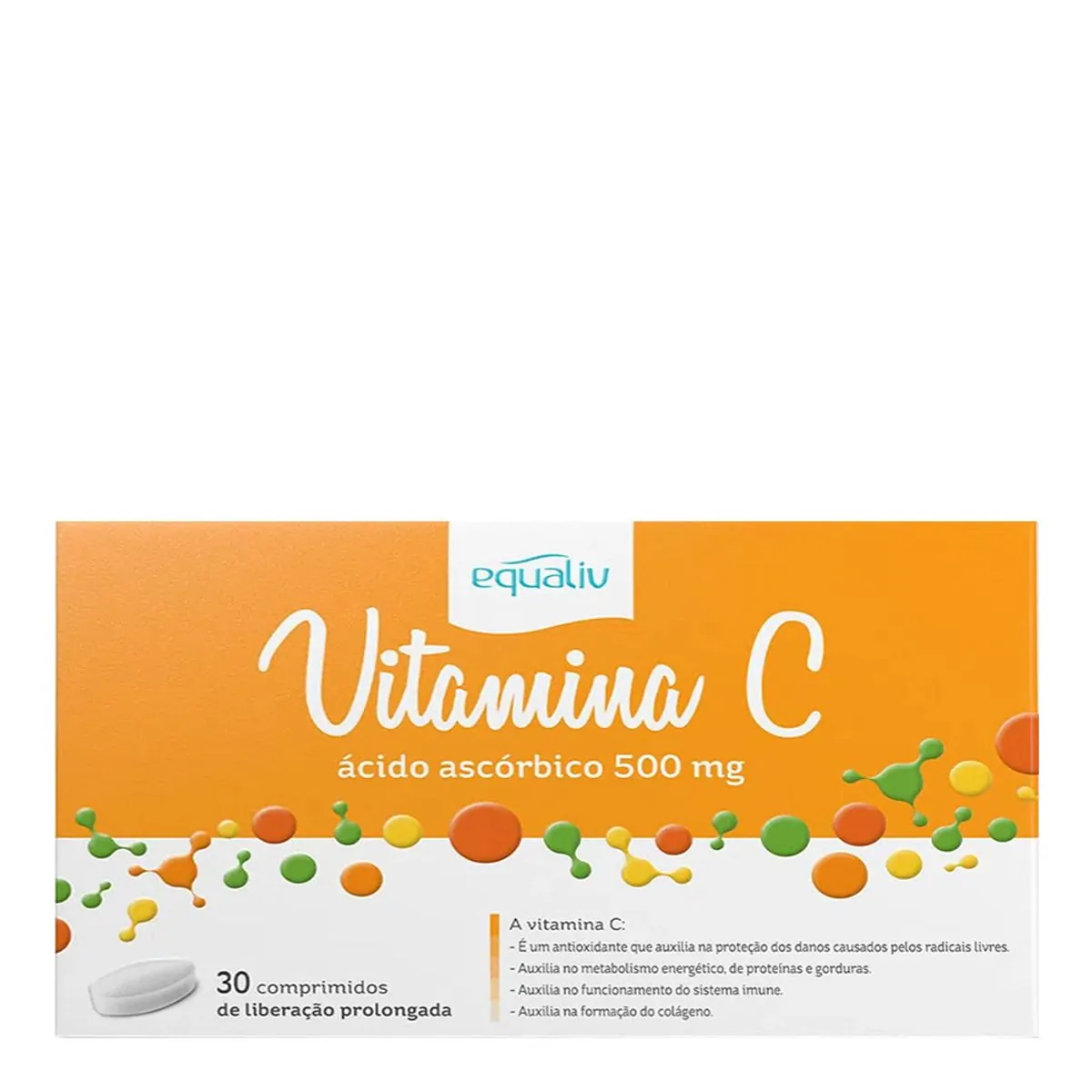 Imagem do produto VITAMINA C EQUALIV 500MG COM 30 COMPRIMIDOS