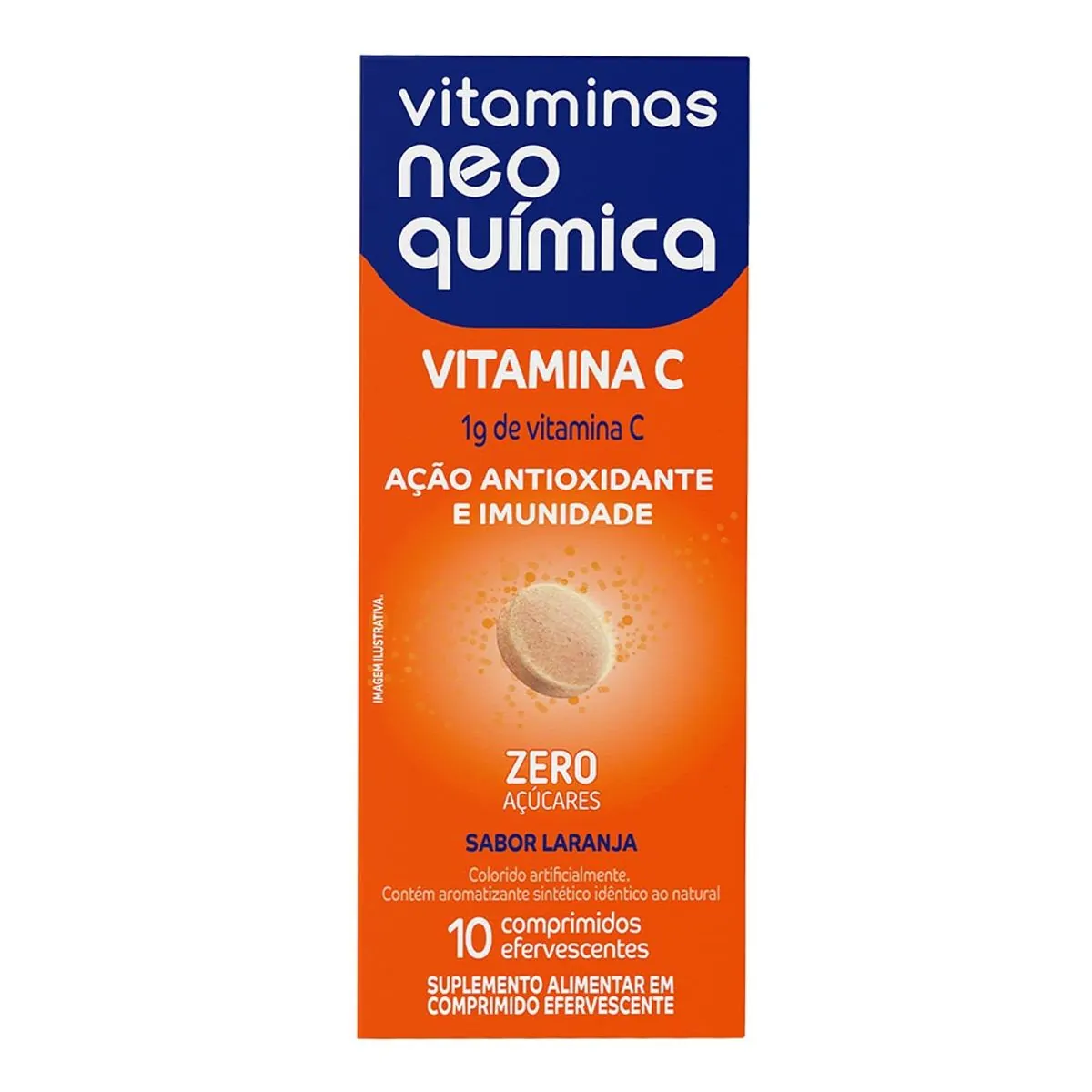 Imagem do produto VITAMINA C NEO QUIMICA COM 10 COMPRIMIDOS EFERVESCENTES