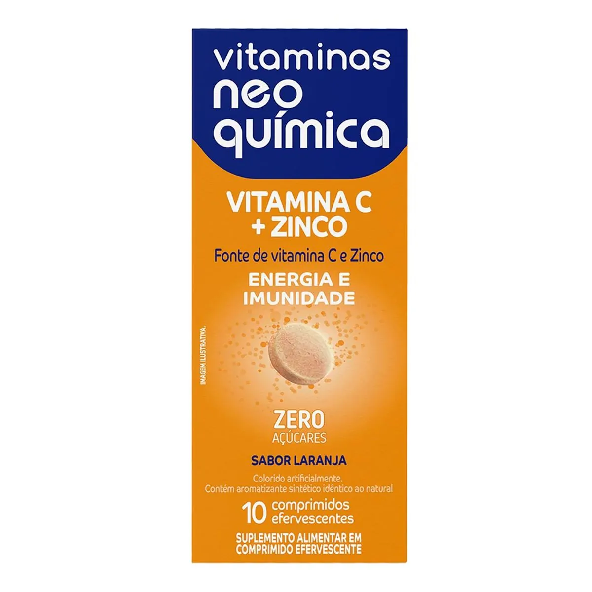 Imagem do produto VITAMINA C+ZINCO NEO QUIMICA COM 10 COMPRIMIDOS EFERVESCENTES